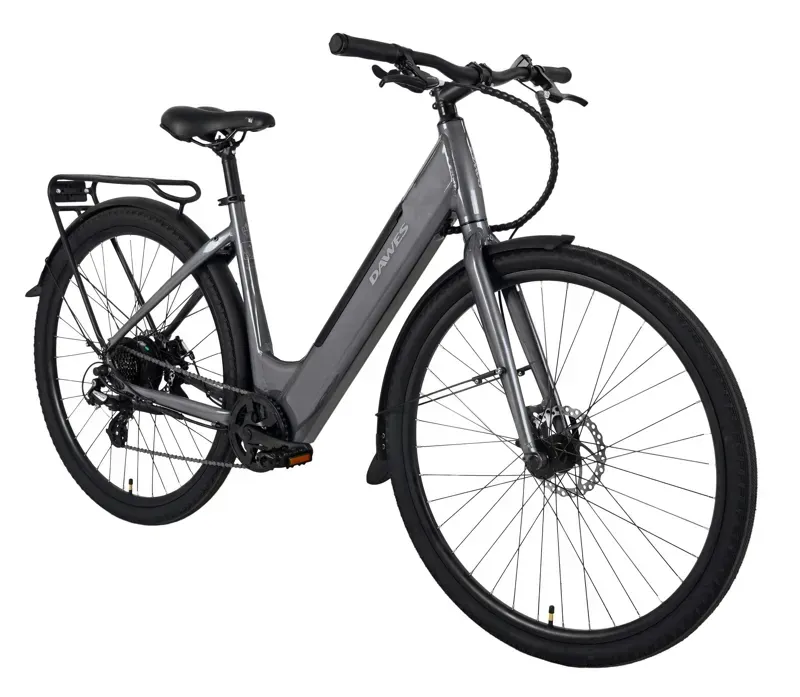 Dawes Scenic Low Step Electric Hybrid Bike In Dark Grey-1