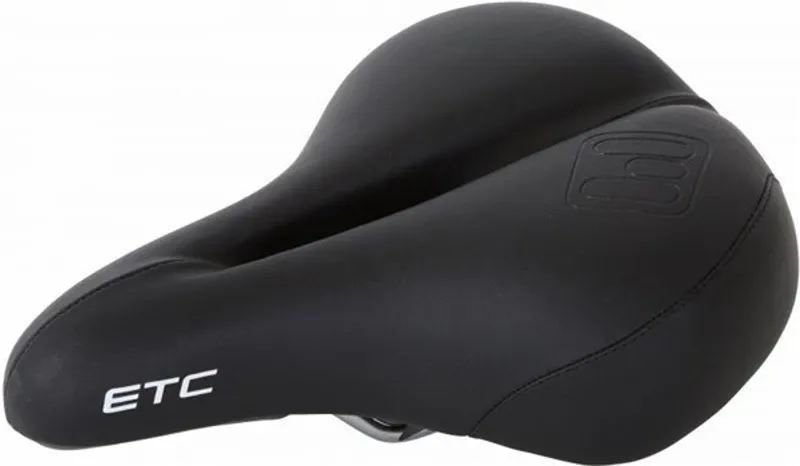 ETC Unisex 272 x 213mm Wide Comfort Saddle in Black