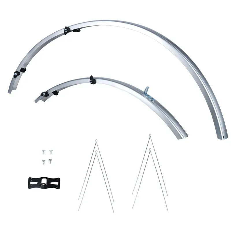 Oxford 700c 27 inch Std Narrow 31mm Mudguard in Silver