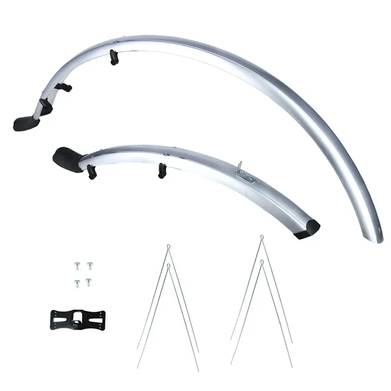 Oxford 700c Hybrid 56mm Mudguard Set in Silver