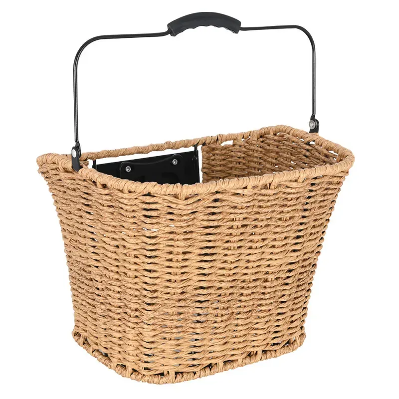 Oxford Magdalen Rattan Front QR Basket in Brown