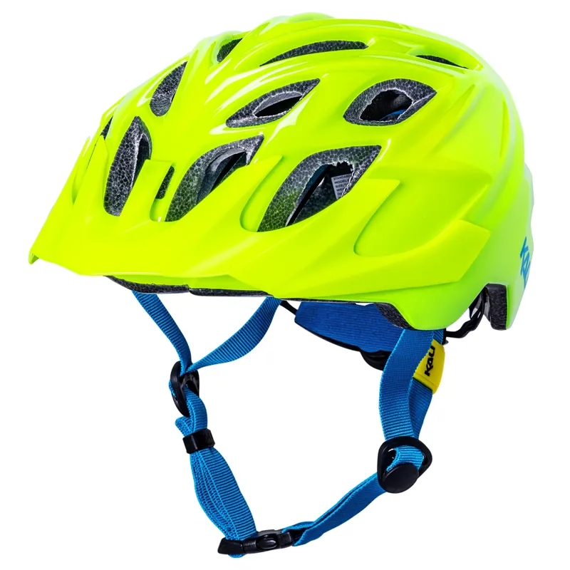 Kali Chakra Youth Helmet in Gloss Neon Yellow