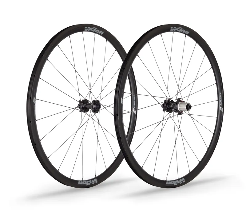 Vision Team 30 Disc Road Wheelset Centrelock In Black