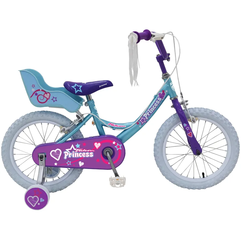 Falcon Princess 16in Childrens Bike in Blue/Pink