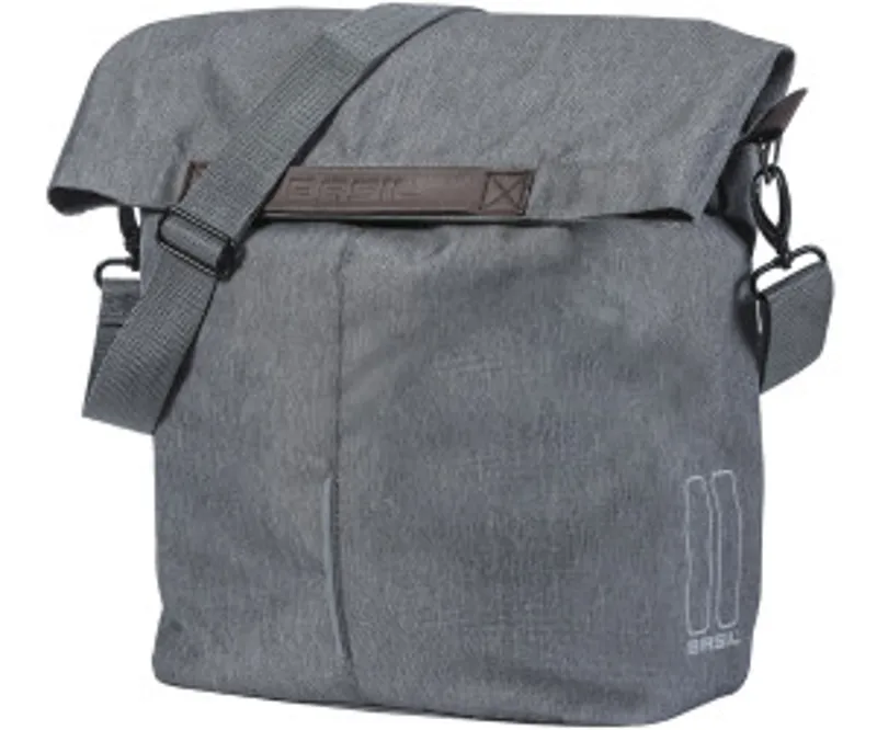 Basil City Shopper 16-litre Bicycle Bag in Grey