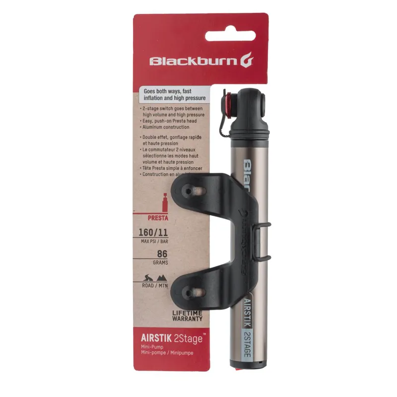 Blackburn Airstik 2stage Mini-Pump In Grey