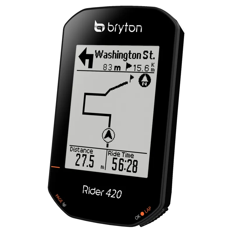 Bryton Rider 420h Gps Cycle Computer Bundle With Heart Rate: size