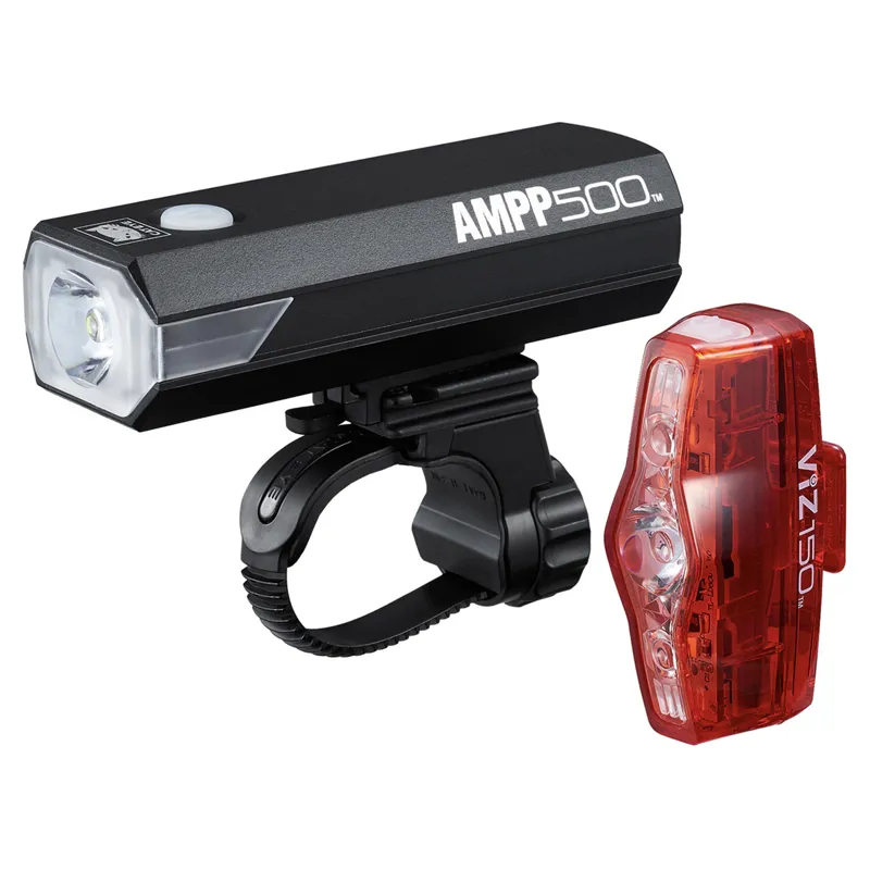 Cateye Ampp 500 / Viz 150 Bike Light Set