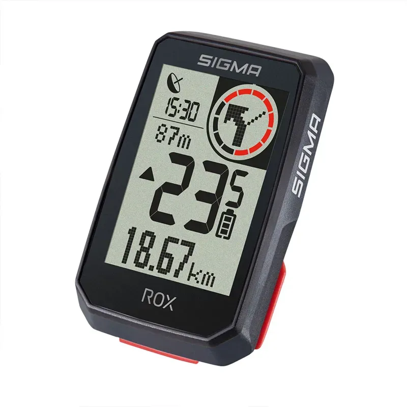 Sigma ROX 2.0 Top-Mount GPS Cycle Computer Set in Black