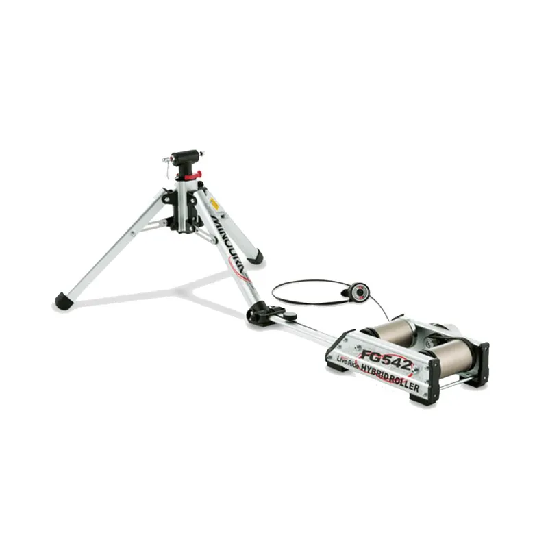 Minoura FG542 Hybrid Roller Trainer in White