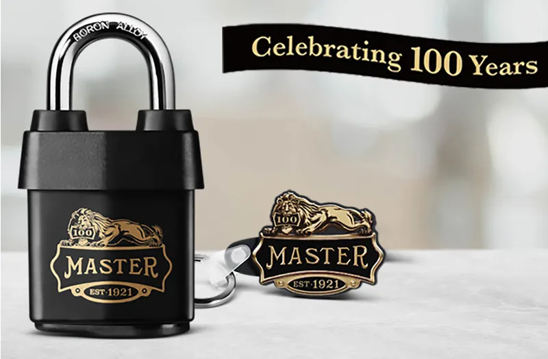 Master Lock 100 Year Celebration Ltd Ed 1921D Covered Laminated Padlock-3