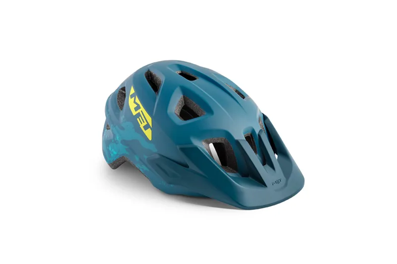 MET Eldar Petrol Camo Blue Youth Helmet 56 - 58cm