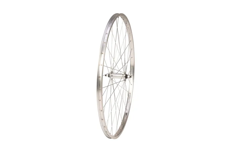 700C Wheel Alloy Hub Single Wall Rim 36H Silver front