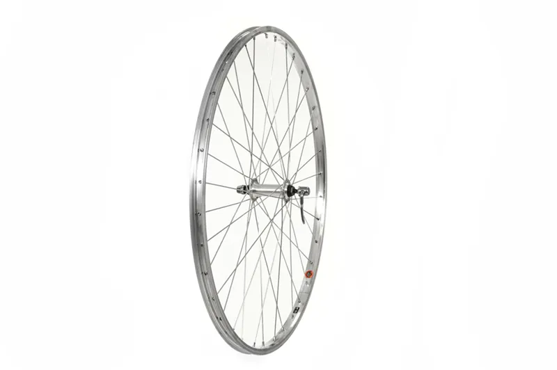 700C Wheel Alloy Hub Single Wall Rim QR Silver front 10.8