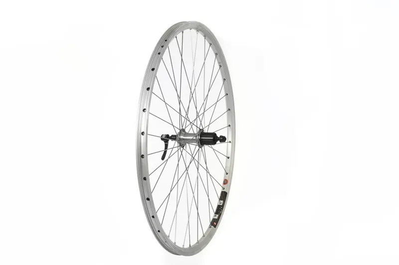 700C Wheel Mach1 240 Rim Shimano Deore 8/9spd Cassett Silver rear