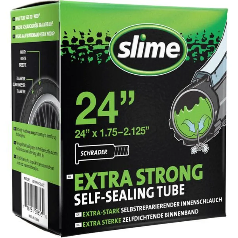 TUBE SLIME 24x1.75-2.125 Scharder Black 24 x 1.75 - 2.125 inches