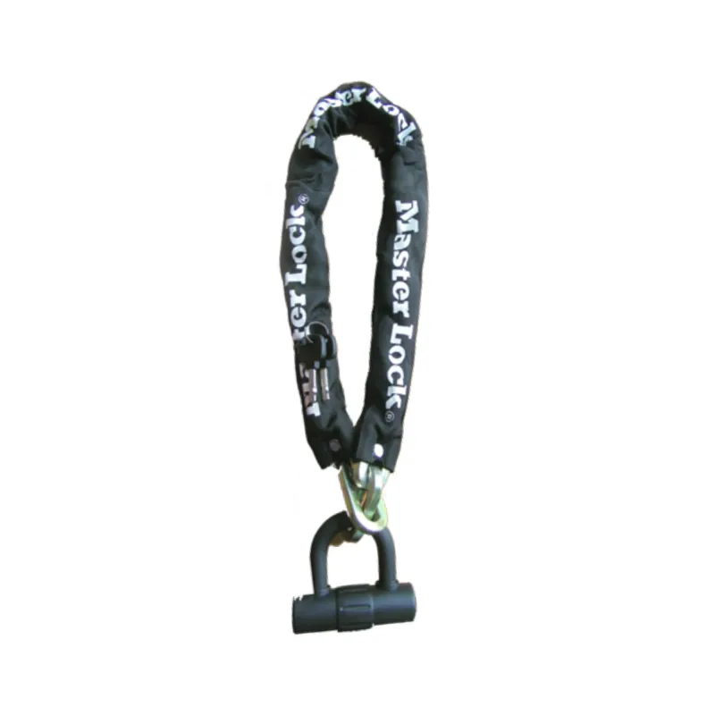 Masterlock 10x900mm Chain w/14mm Mini D-Lock in Black
