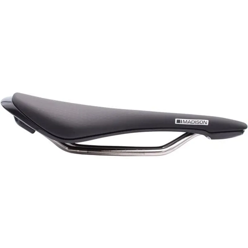 SADDLE Flux Aero Short Alloy Ti Rail Black 142 mm x 242 mm short fit-1