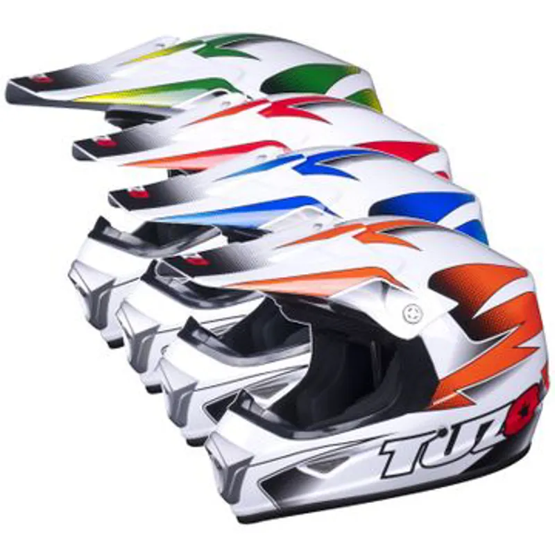 Tuzo XP-7 Kids MX Helmet Green Large