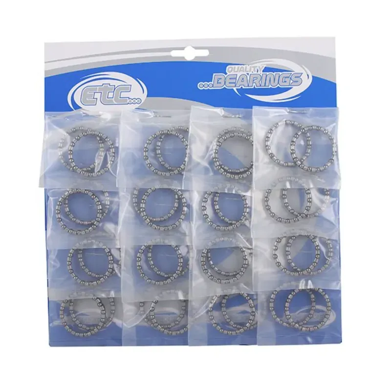 ETC Rear Axle Race 1/4-inch Bearings in Silver