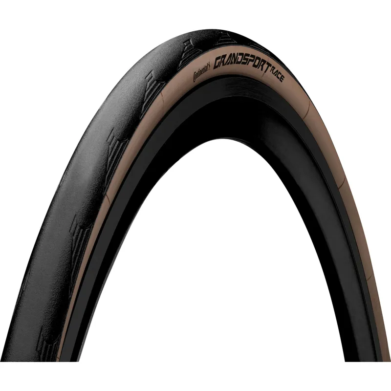 Continental Grand Sport Race Foldable Tyre 2022: BLACK/BROWN 700x28c
